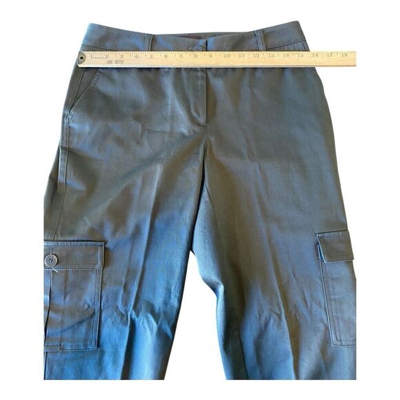 Dana Buchman cargo cropped pants sz 4 cotton spandex 25 " inseam - Picture 7 of 10
